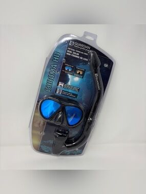Guardian Chroma HD Snorkel Set + Cressi XL Fins Bundle
